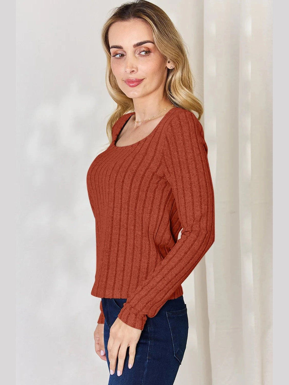 Basic Bae Full Size Ribbed Long Sleeve T-Shirt nicholesgifts