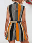 Tied Color Block Sleeveless Romper nicholesgifts