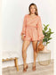 Double Take Printed Flare Sleeve Surplice Romper nicholesgifts