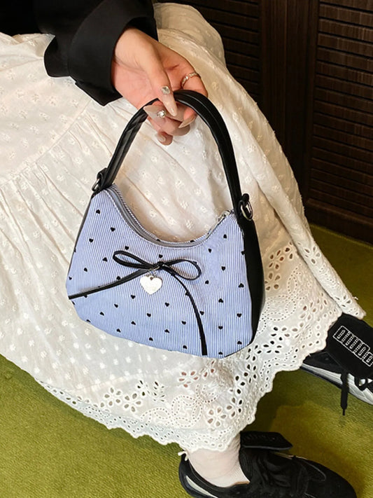 Printed Bow Shoulder Bag Trendsi