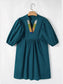 Loose Fit Puff Sleeve Mini Dress nicholesgifts