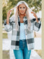 Plaid Button Up Dropped Shoulder Jacket nicholesgifts