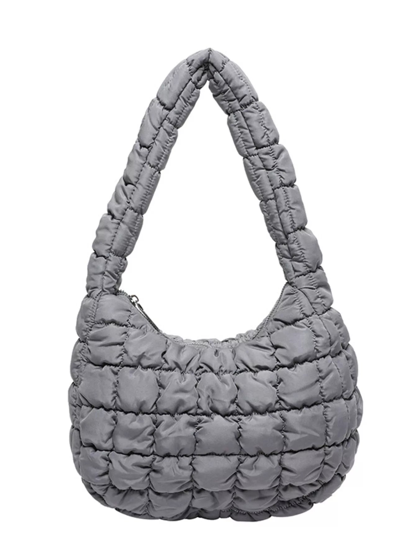 Quilted Ruched Shoulder Bag nicholesgifts