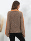 Angel Wings Heathered Turtleneck Long Sleeve Sweater nicholesgifts