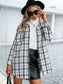 Ivy Lane Plaid Pocketed Button Up Dropped Shoulder Jacket nicholesgifts
