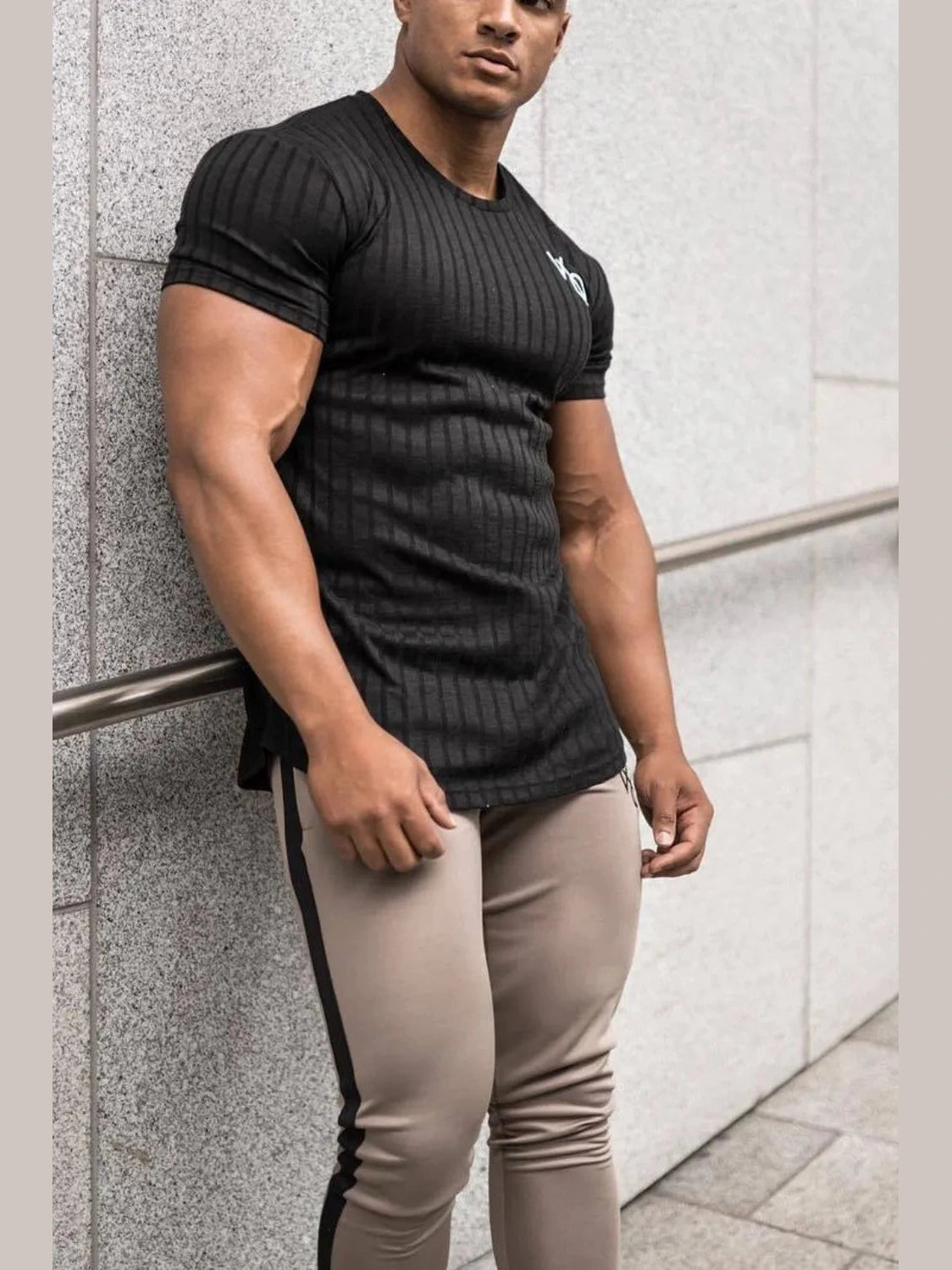 Men's Round Neck Short Sleeve T-Shirt Trendsi