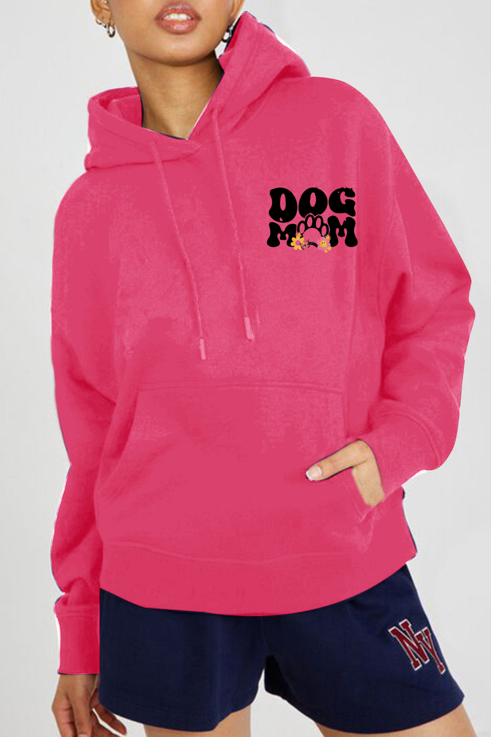 Simply Love Simply Love Full Size DOG MOM Graphic Hoodie nicholesgifts