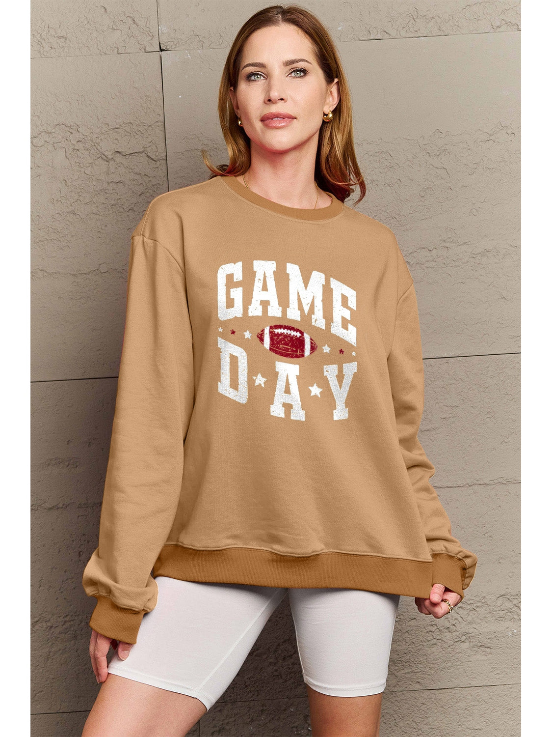 Simply Love Full Size GAME DAY Graphic Sweatshirt nicholesgifts