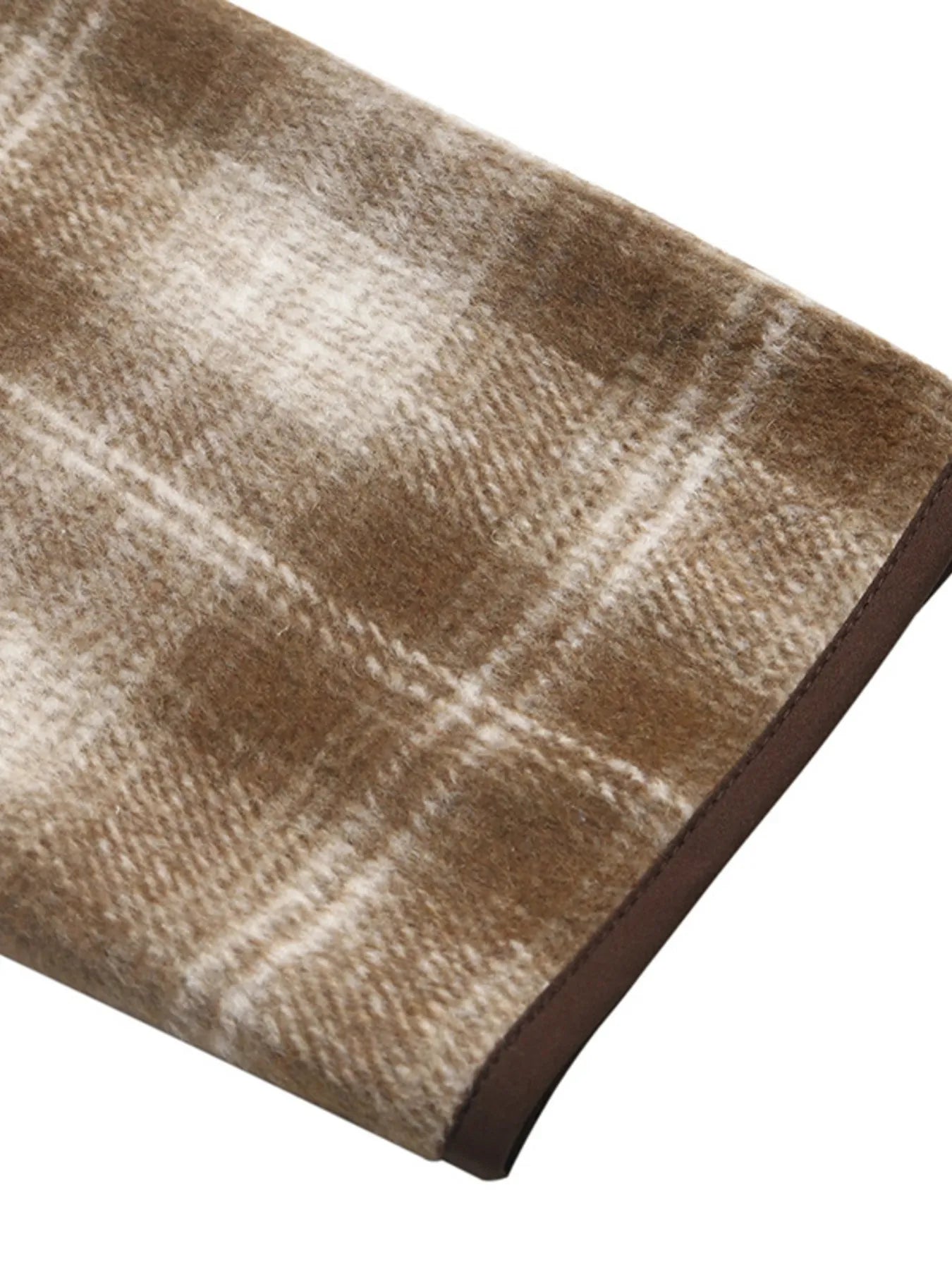 Plaid Long Sleeve Button-Up Jacket Trendsi