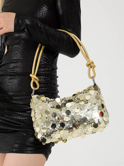Sequin Embellished Shoulder Bag nicholesgifts