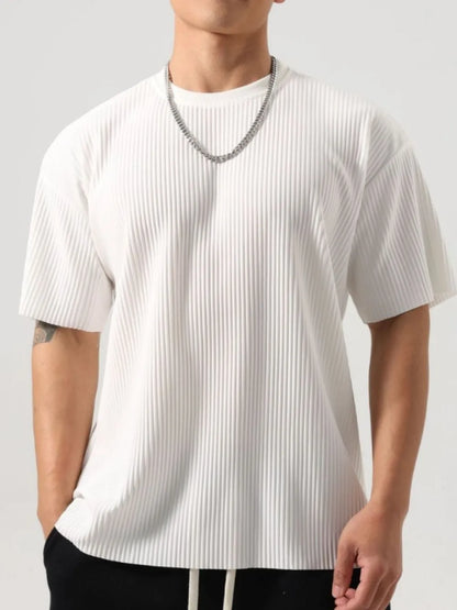 Men's Plus Size Round Neck Half Sleeve T-Shirt nicholesgifts