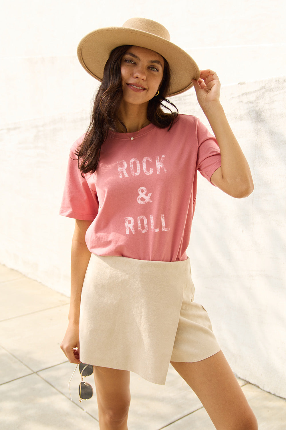 Simply Love Full Size ROCK & ROLL Short Sleeve T-Shirt nicholesgifts