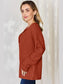 Basic Bae Full Size Ribbed Half Button Long Sleeve T-Shirt nicholesgifts