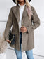 Plaid Collared Neck Long Sleeve Jacket nicholesgifts