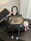 Mini Leather Drawstring Backpack Bag nicholesgifts