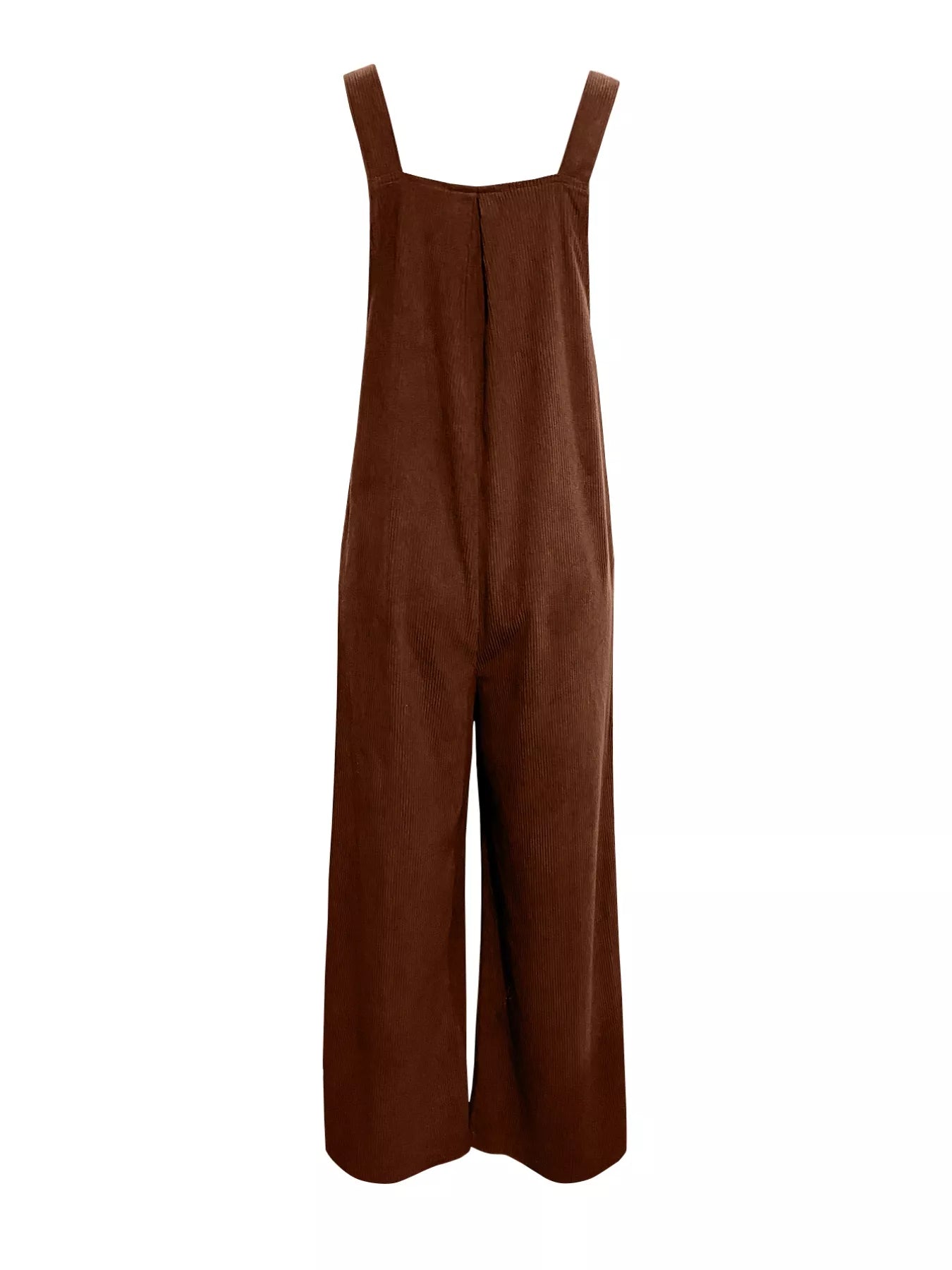 Front Ruched Wide Leg Jumpsuit with Pockets nicholesgifts