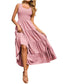 Women Tiered Smocked Wide Strap Summer Dress nicholesgifts