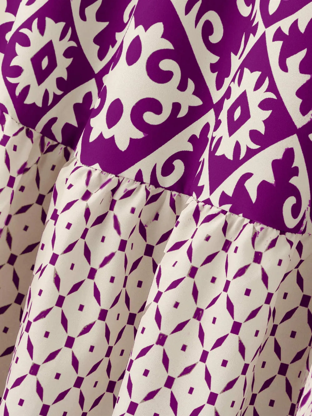 Geometric Elastic Waist Maxi Skirt nicholesgifts