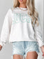 LUCKY Graphic Round Neck Long Sleeve Sweatshirt nicholesgifts