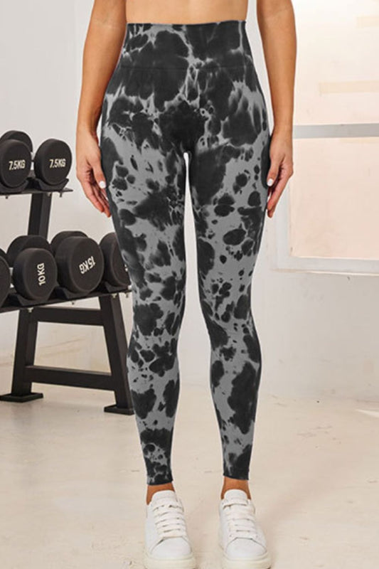 Women Tie-Dye High Waist Active Leggings nicholesgifts