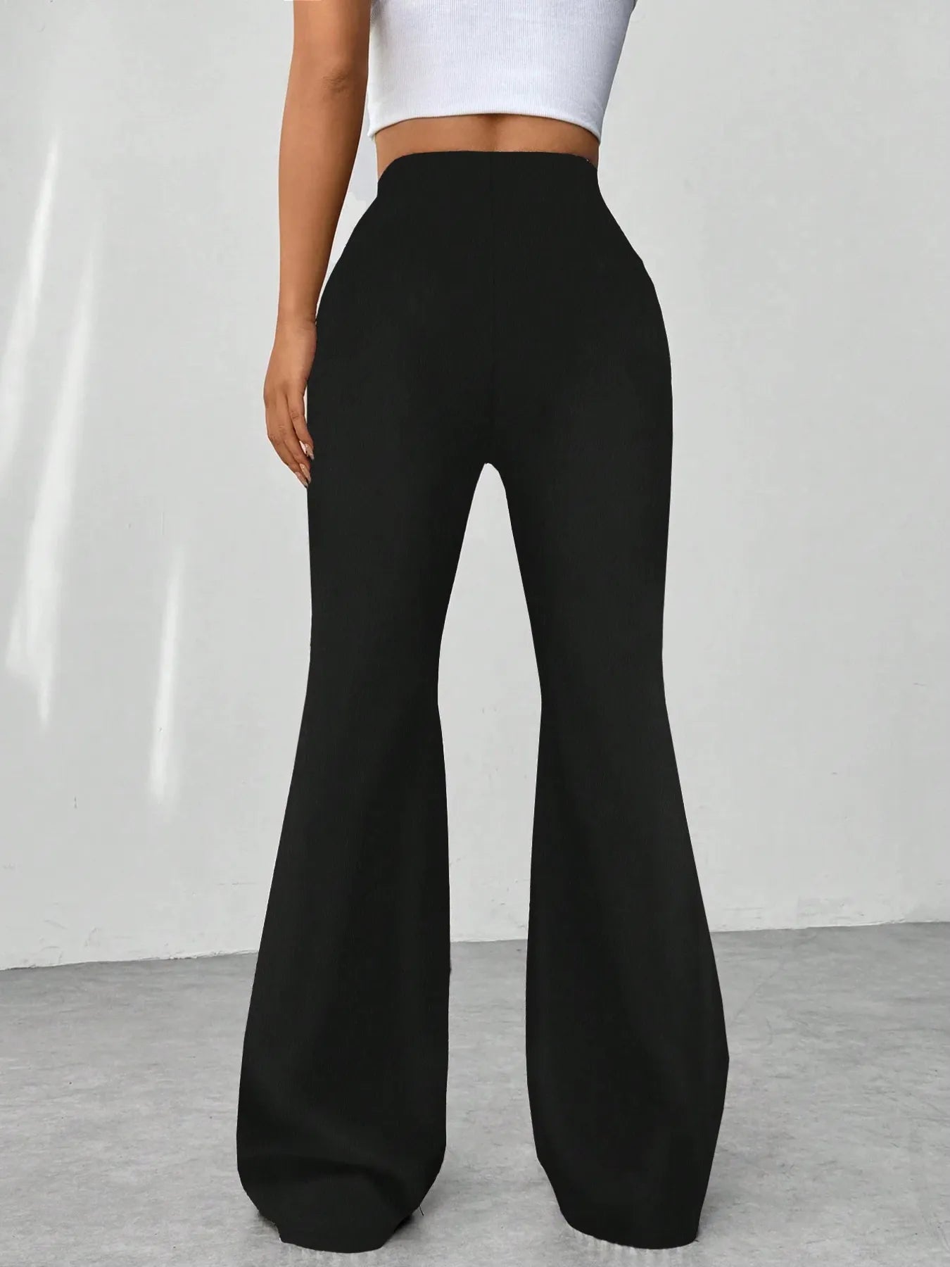 Women High Waisted Flare Pants nicholesgifts