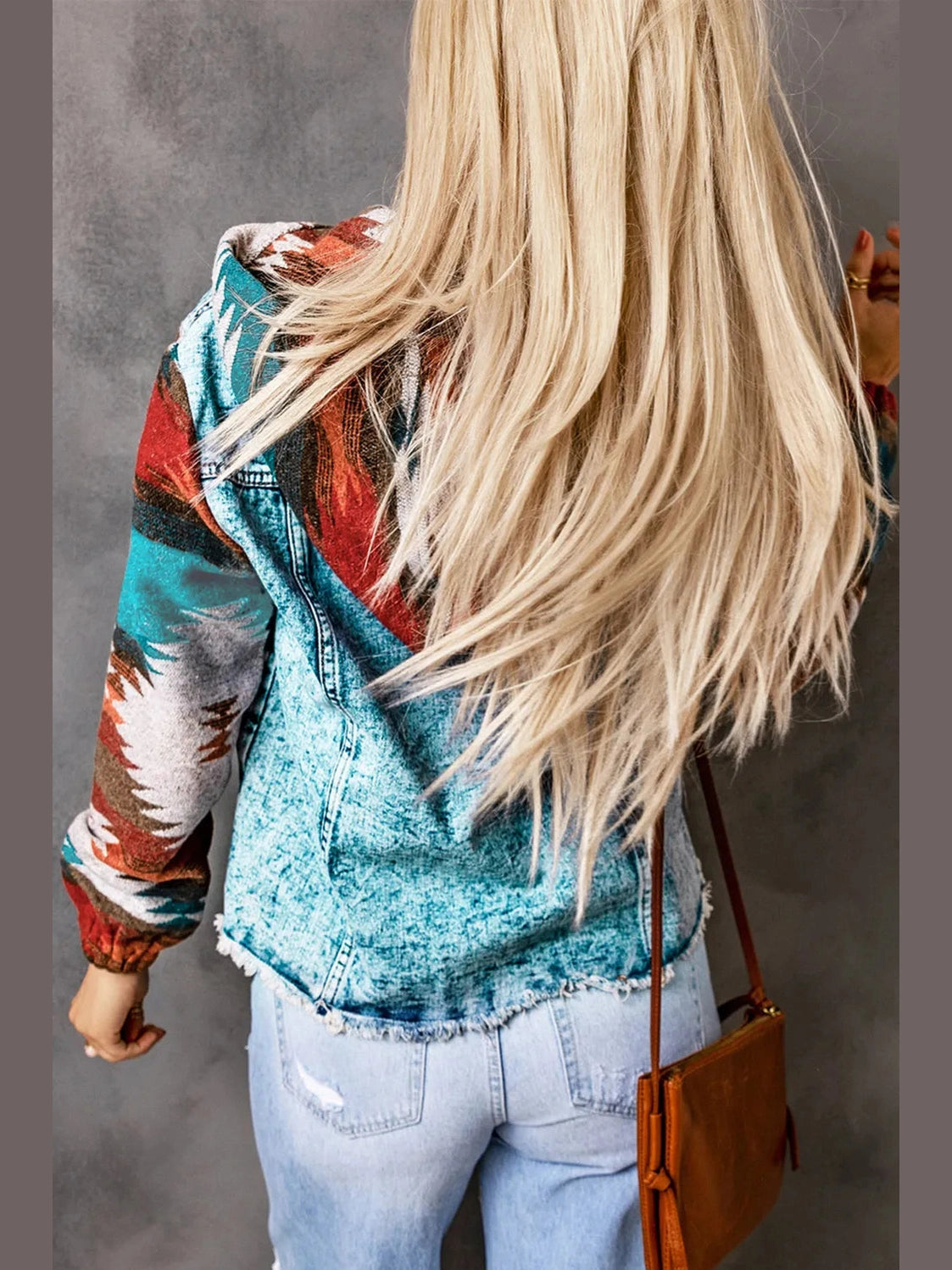 Drawstring Hooded Pocketed Denim Jacket nicholesgifts