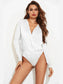 Surplice Long Sleeve Bodysuit nicholesgifts