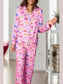 Pocketed Printed Top and Pants Lounge Set nicholesgifts