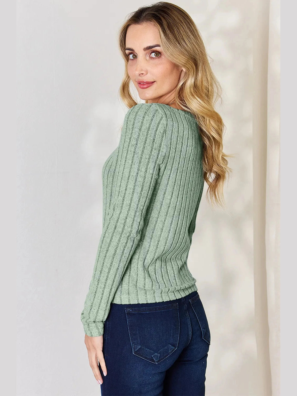 Basic Bae Full Size Ribbed Long Sleeve T-Shirt nicholesgifts