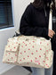 Strawberry Print Corduroy Travel Bag nicholesgifts