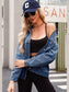 Pocketed Button Up Denim Jacket nicholesgifts