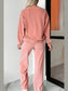 Round Neck Long Sleeve Top and Pants Set nicholesgifts