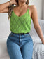 Openwork Scoop Neck Knit Vest nicholesgifts
