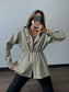 Snap Down Collared Jacket nicholesgifts