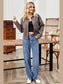 Button Up Collared Neck Jacket nicholesgifts