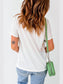 Letter Graphic Round Neck Short Sleeve T-Shirt nicholesgifts