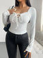 Devine Tied Long Sleeve T-Shirt nicholesgifts