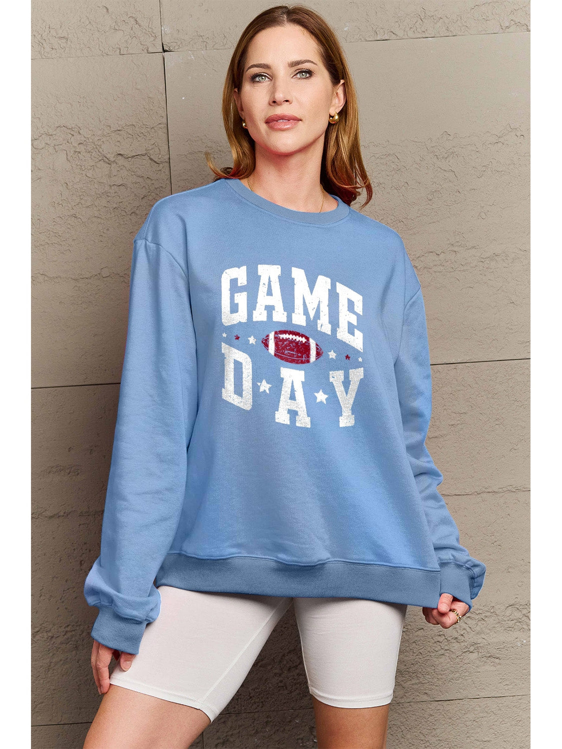 Simply Love Full Size GAME DAY Graphic Sweatshirt nicholesgifts