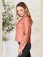 Mock Neck Zip Up Jacket nicholesgifts