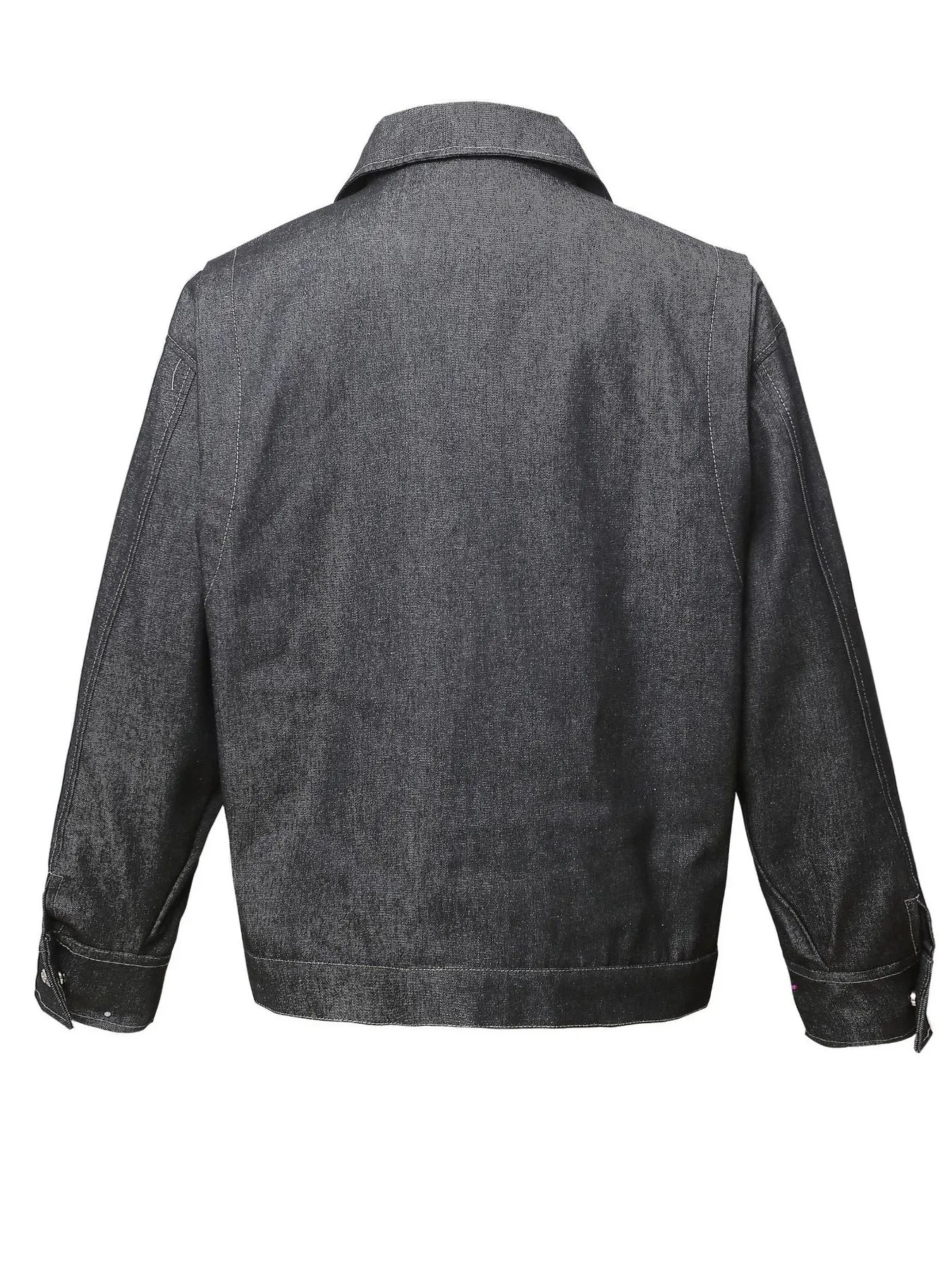 Men's Snap Down Long Sleeve Denim Jacket