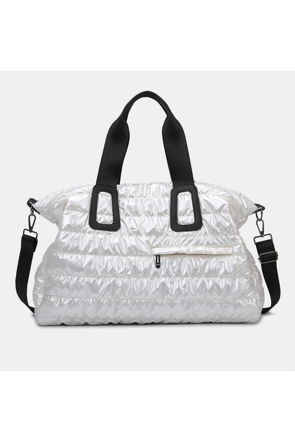 Quilted Nylon Oversize Travel Bag Trendsi