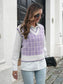 Plaid V-Neck Sweater Vest nicholesgifts