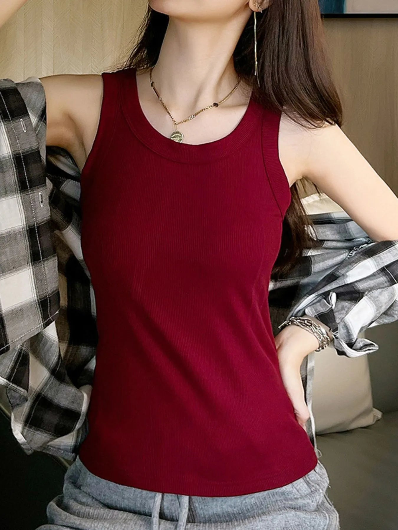 Scoop Neck Tank Top NicholesGifts