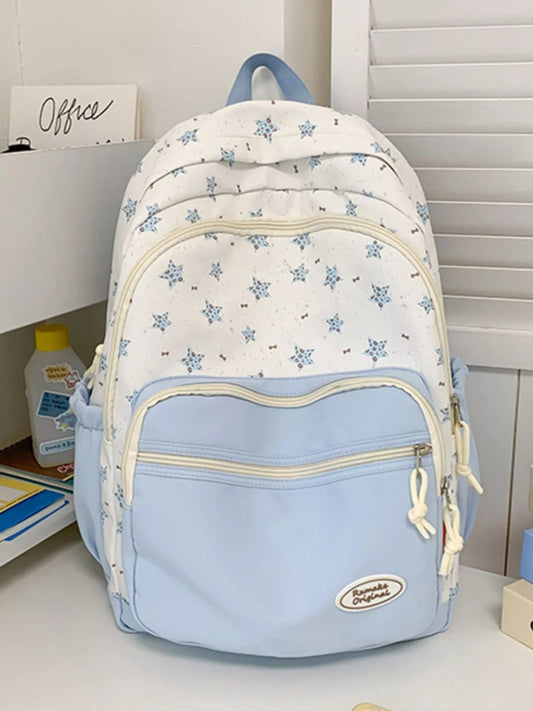 Star Pattern Lightweight Backpack Bag nicholesgifts