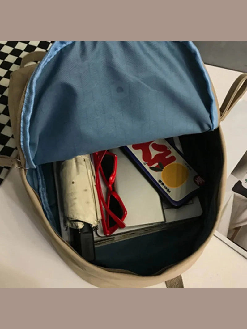 Zip Cotton Backpack Bag nicholesgifts