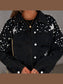 Bead Detail Denim Jacket nicholesgifts
