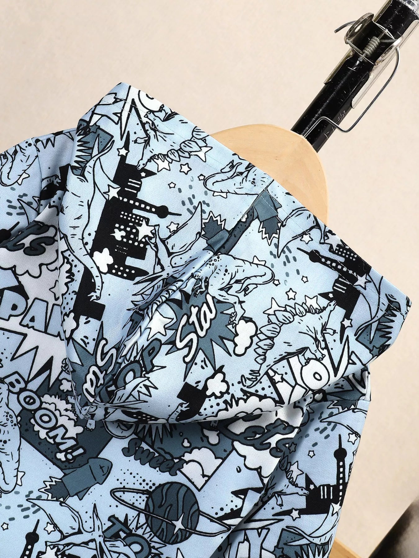 Boys Dinosaur Print Hoodie and Pants Set nicholesgifts