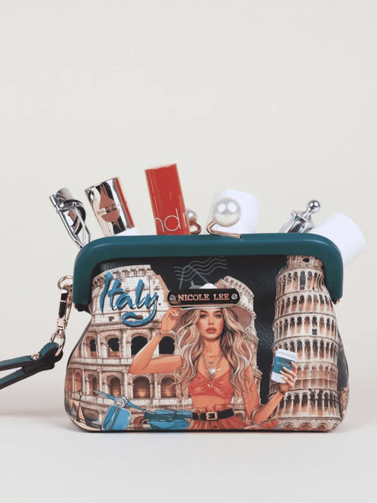 Nicole Lee USA Chelsea Pearl Kiss-Lock Coin Purse Trendsi