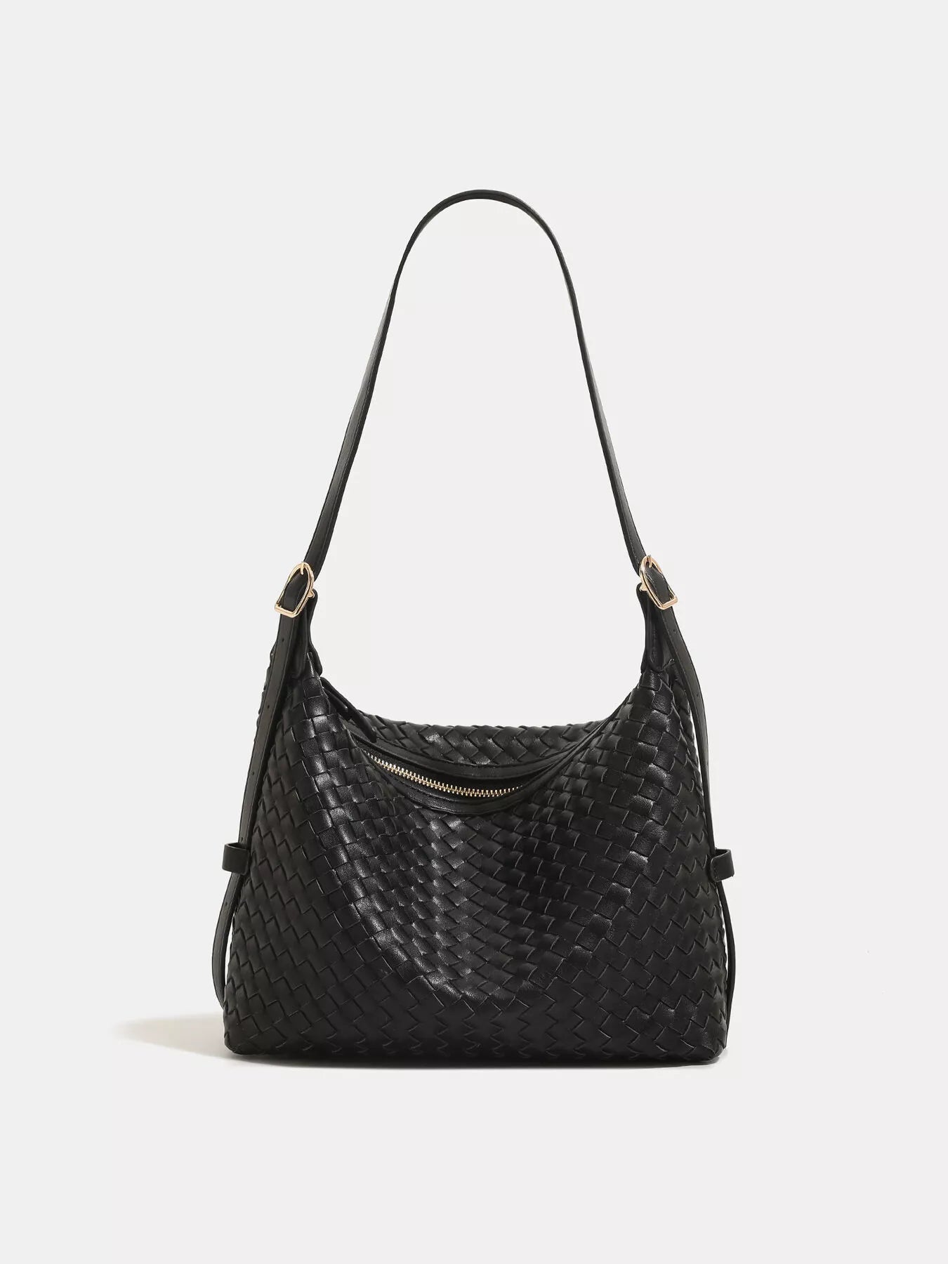 Woven PU Leather Shoulder Bag nicholesgifts