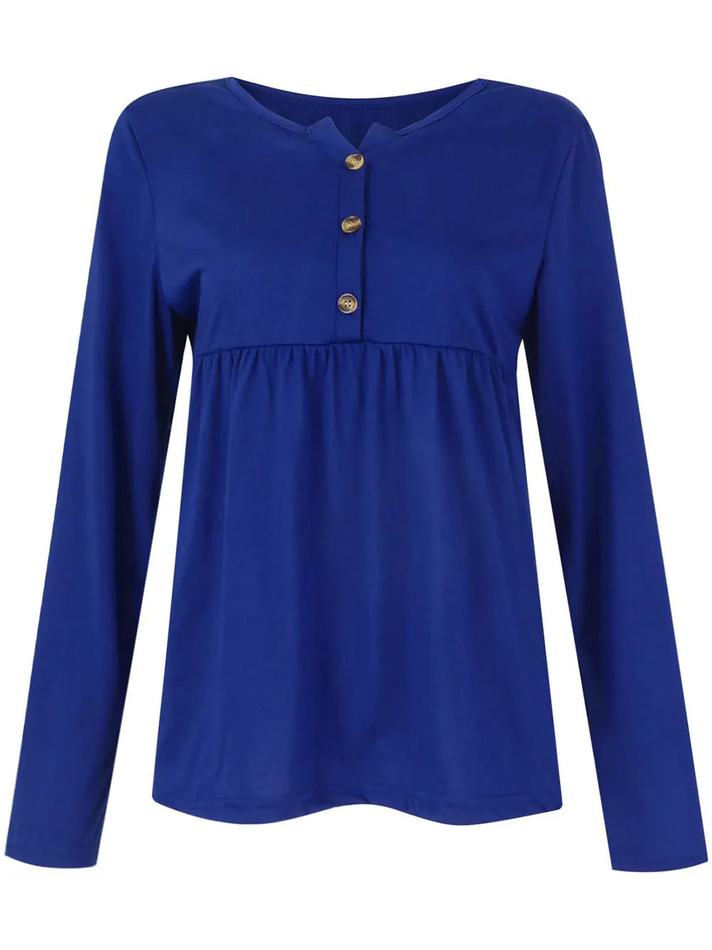 Half Button Long Sleeve T-Shirt nicholesgifts